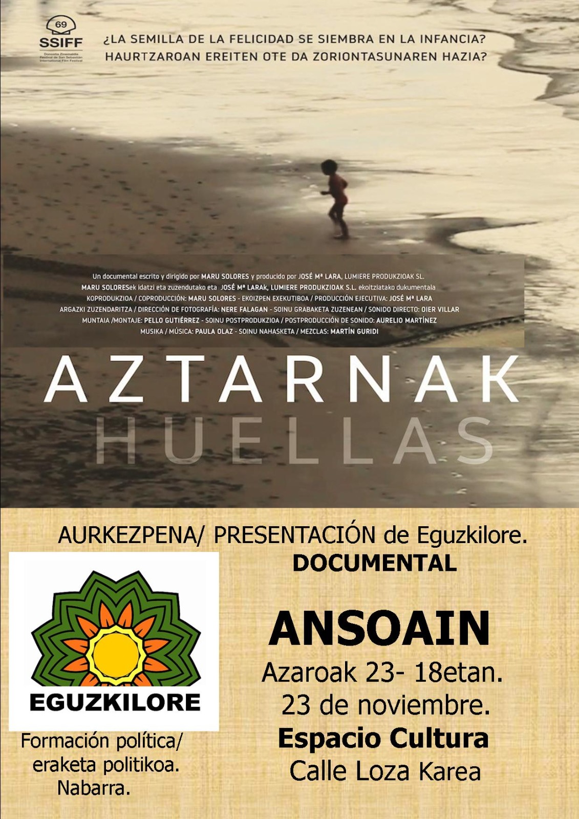 Aztarnak – Huellas (Documental) | 16 de noviembre – Ansoáin