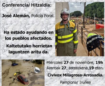 Conferencia – La catástrofe de Valencia – José Alemán | Policía Foral