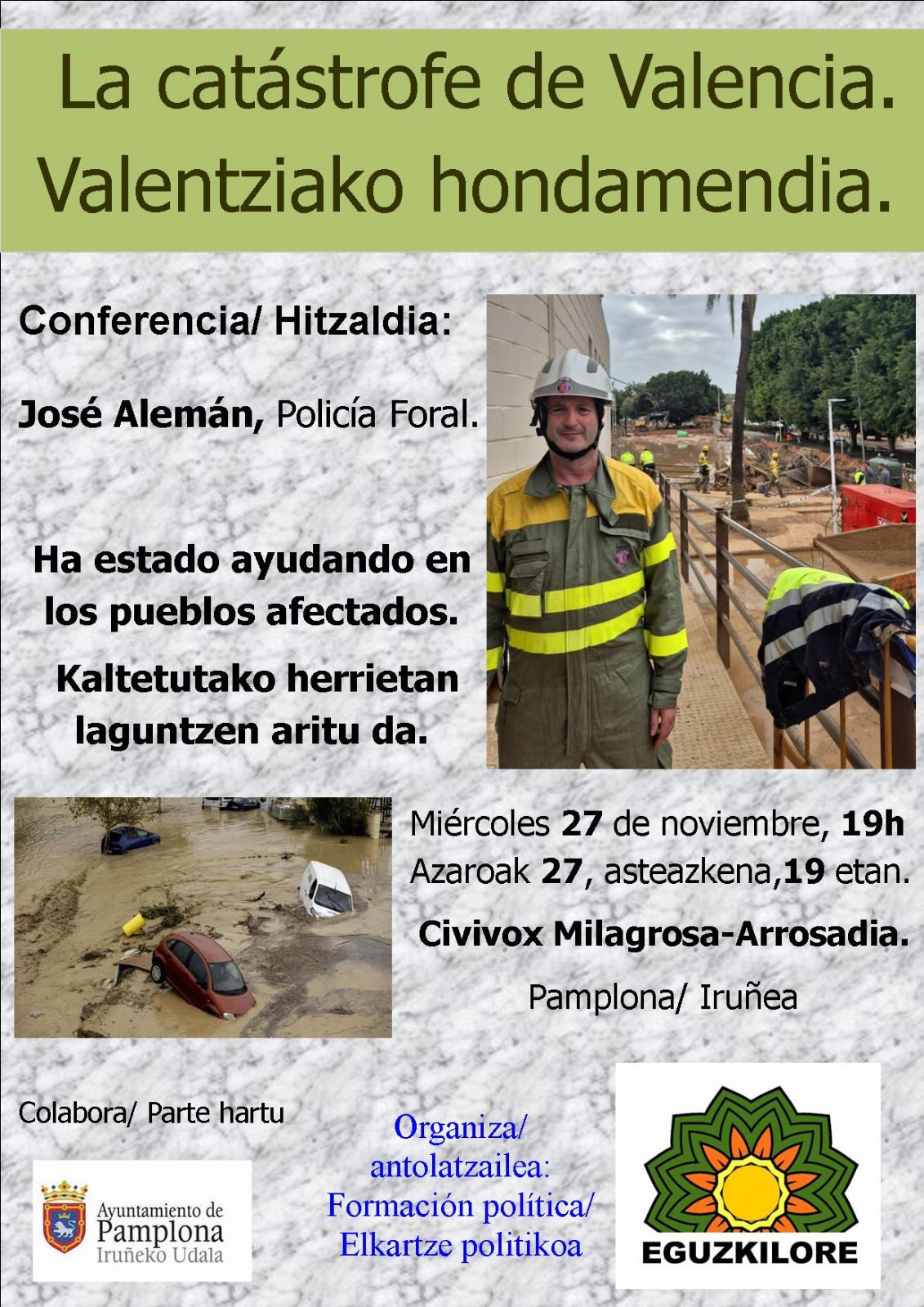 Conferencia – La catástrofe de Valencia – José Alemán | Policía Foral
